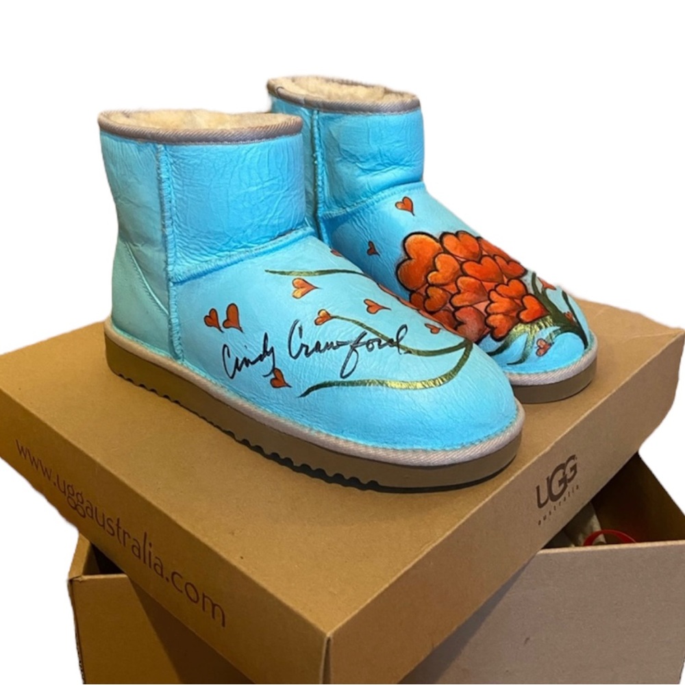 Ugg Boots 7 Cindy Crawford Art Autograph Signed Limited Edition COA Ugg